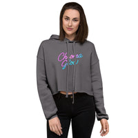 Chroma Glow Women's Crop Hoodie